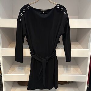 Dynamite Elegant Black Grommet Dress